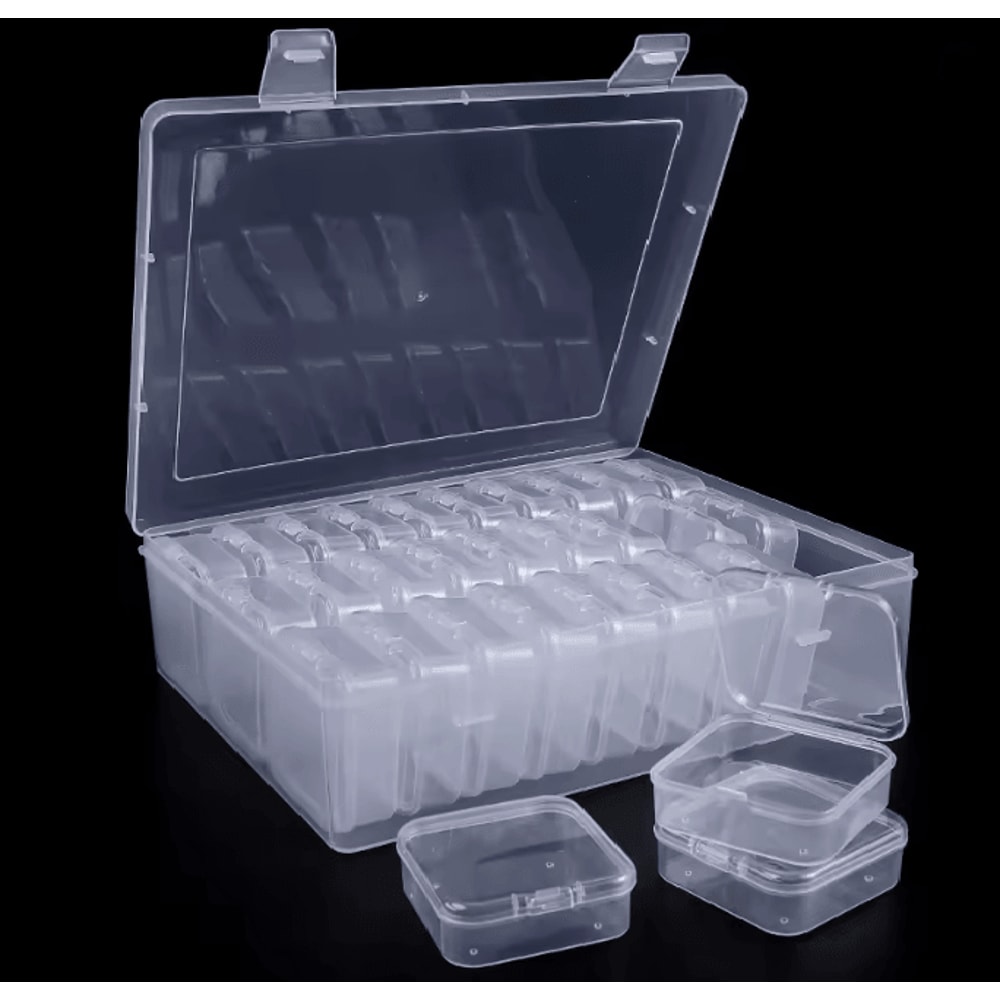 Clear Plastic Bead Organizer Box 5