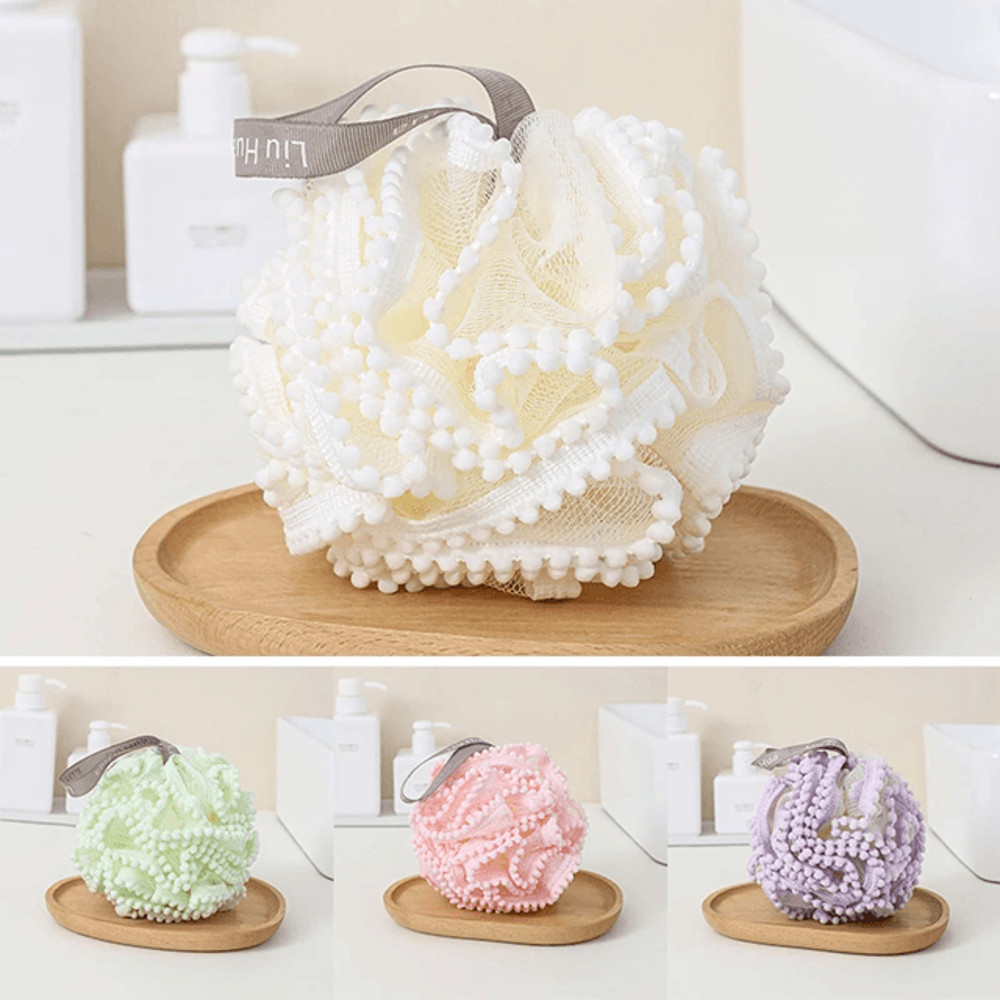 Soft Mesh Bath Sponge Puff 0