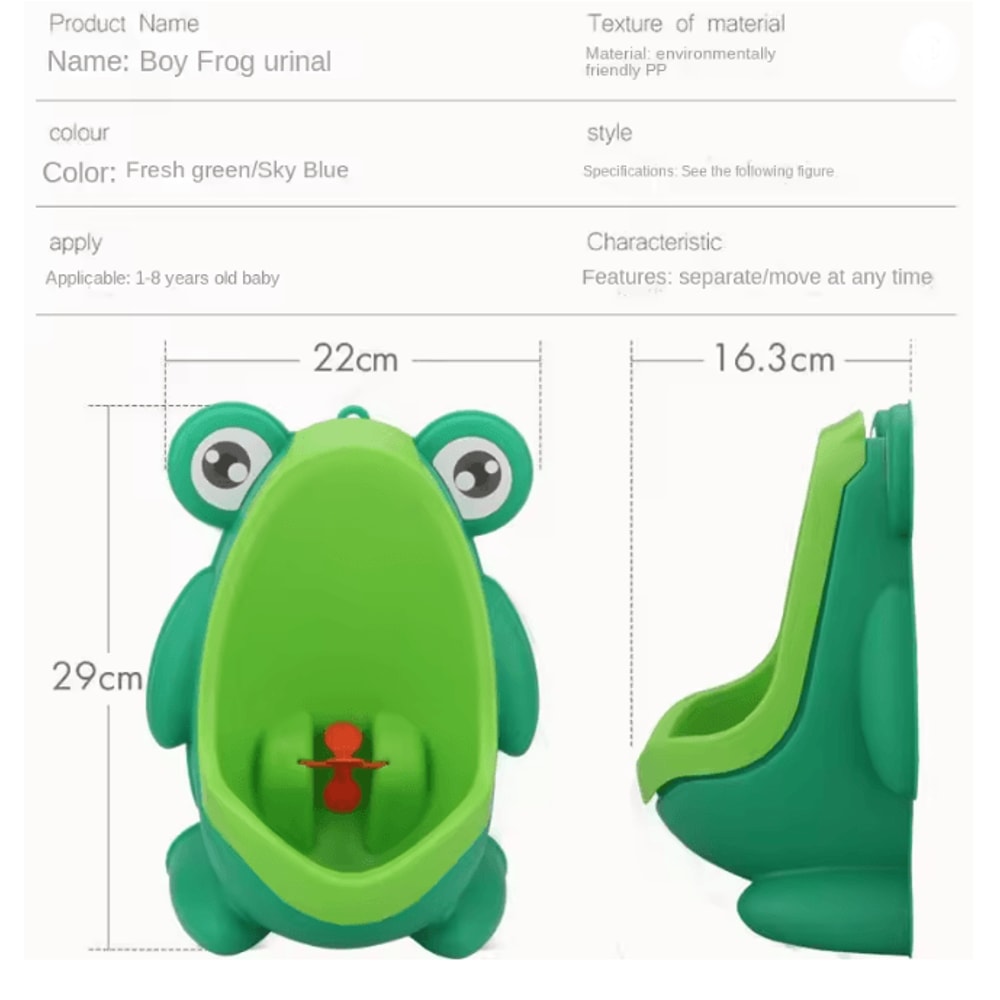 Frog Wall Mounted Toddler Training Urinal 2