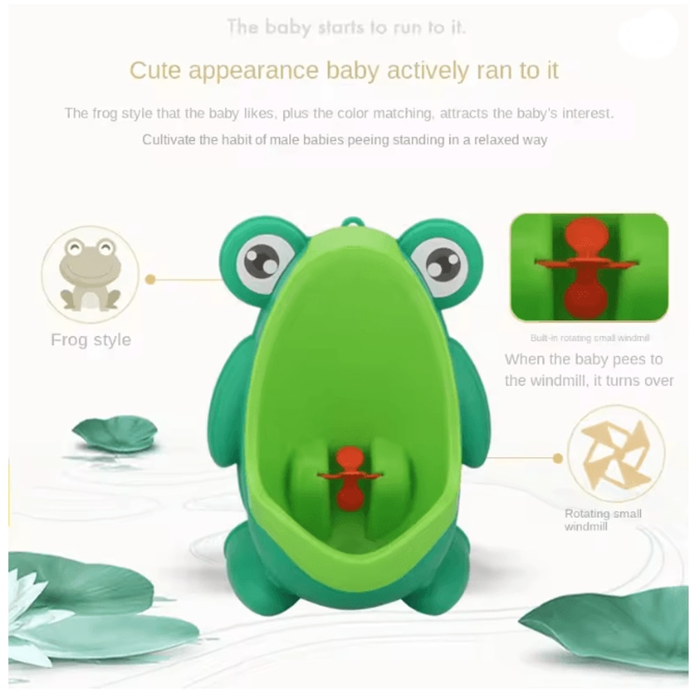 Frog Wall Mounted Toddler Training Urinal 3