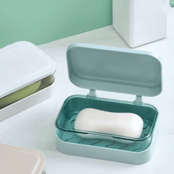 portable dry keep soap dish with lid