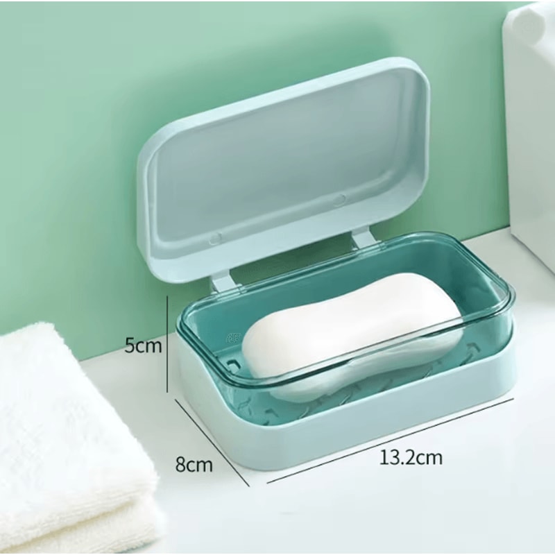 Portable Dry Keep Soap Dish With Lid 4