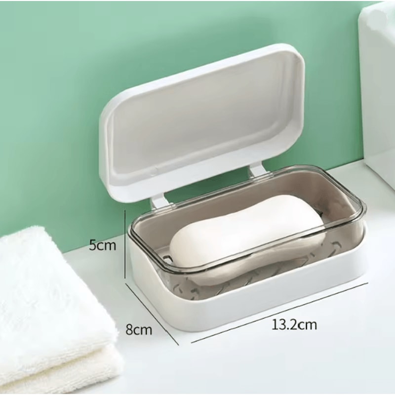 Portable Dry Keep Soap Dish With Lid 5
