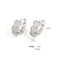 Korean Style Crystal Hoop Earrings For Women 10