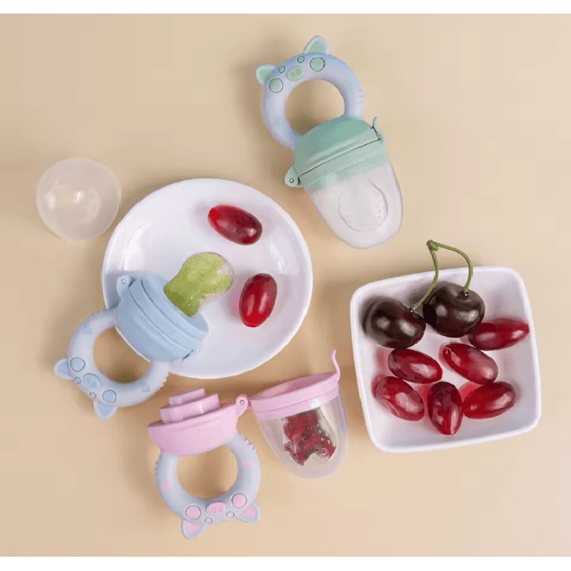 Silicone Fruit And Veggie Feeder Set For Infants And Toddlers 3