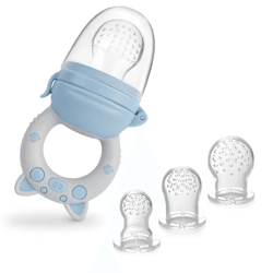 silicone fruit and veggie feeder set for infants and toddlers