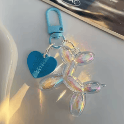 jelly balloon dog keychain pendant