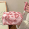 Plush Travel Makeup Bag With Handle 5