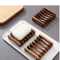 Natural Wood Soap Dish Drain Tray For Bathroom And Kitchen 0