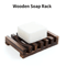 Natural Wood Soap Dish Drain Tray For Bathroom And Kitchen 1