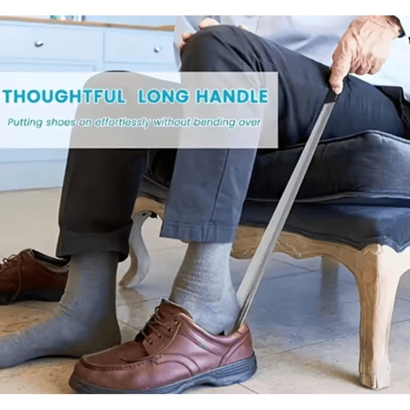 SteelEase Long Handle Shoehorn For Seniors And Everyday Comfort 2