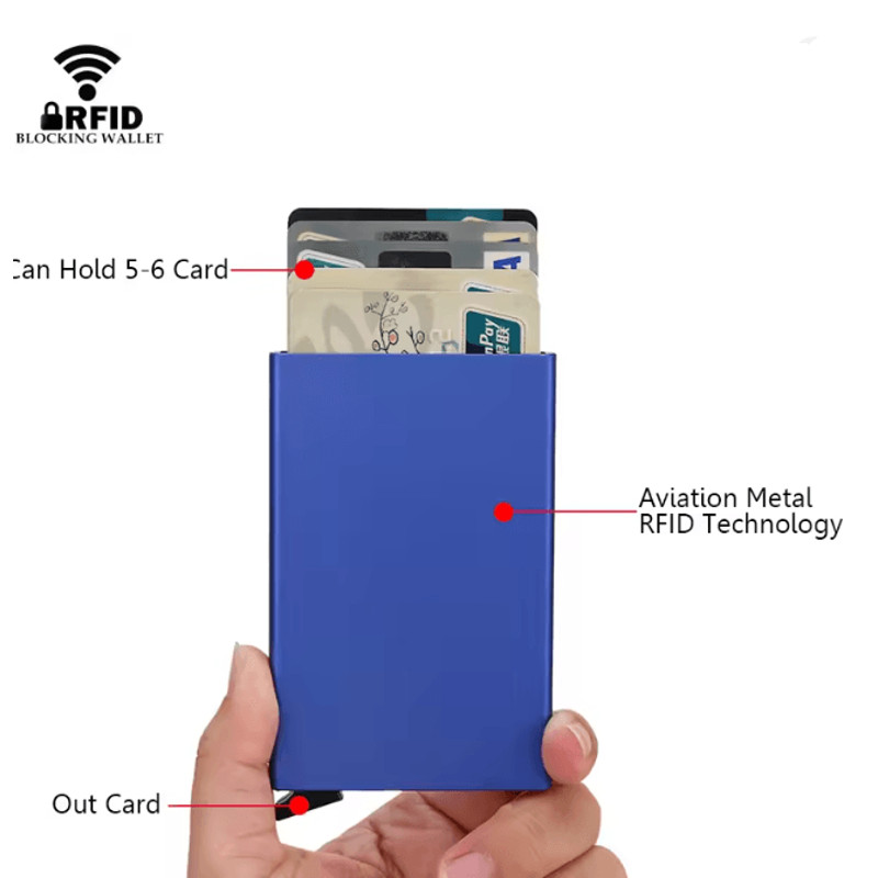 Metal Slim RFID Card Wallet 1