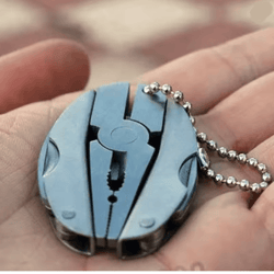 portable stainless steel multi tool keychain