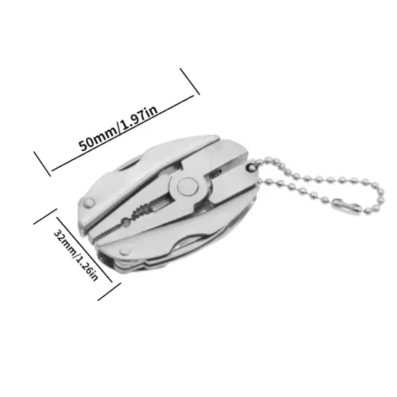 Portable Stainless Steel Multi Tool Keychain 1