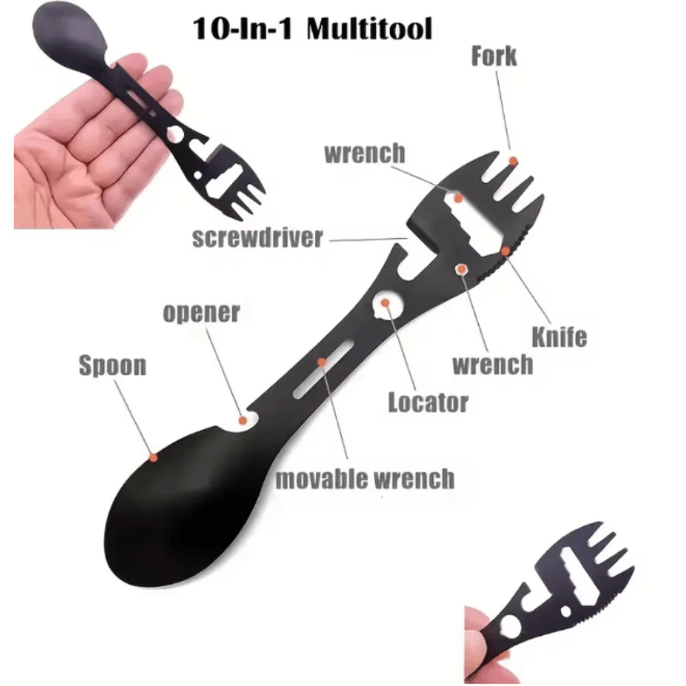 Outdoor Camping Fork Spoon Multi Tool 3