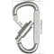 Aluminum Carabiner Clip Set 1
