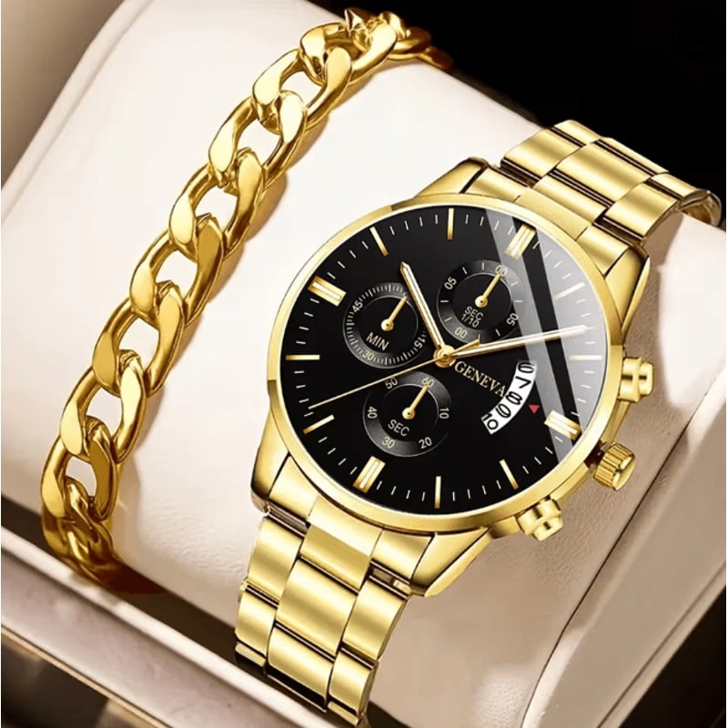 Stainless Steel Luxury Quartz Watch 9