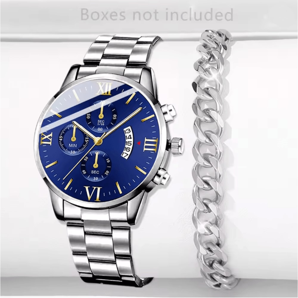 Stainless Steel Luxury Quartz Watch 12