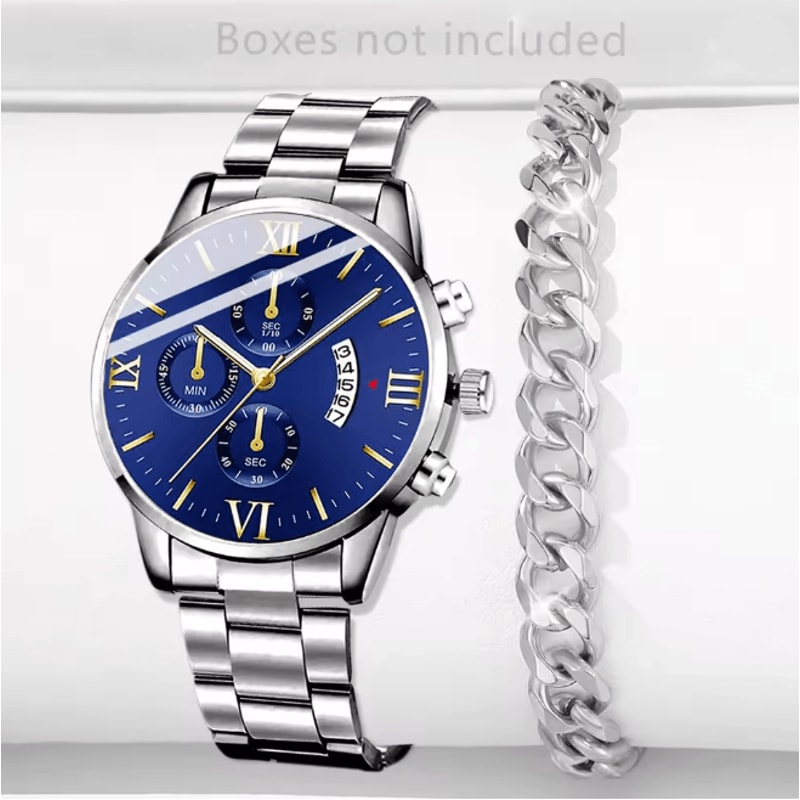 Stainless Steel Luxury Quartz Watch 12