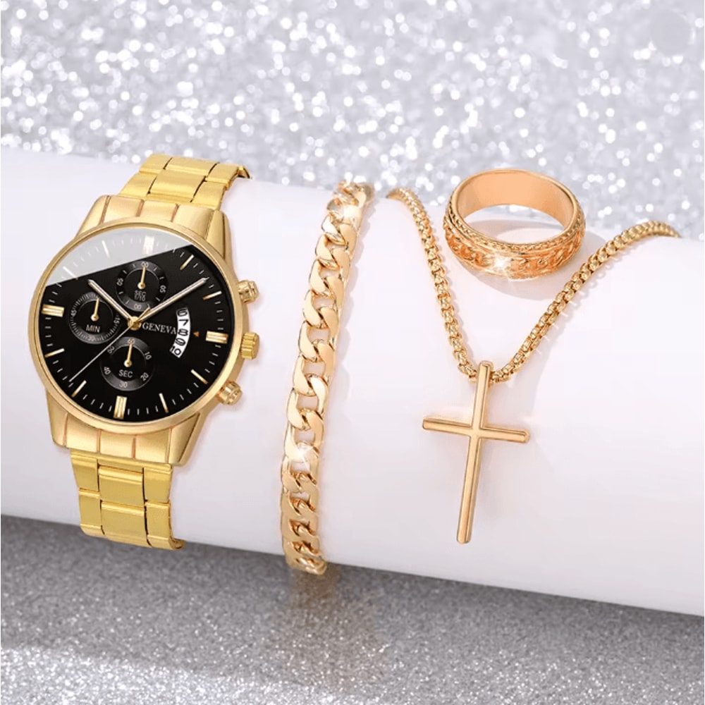 Stainless Steel Luxury Quartz Watch 4