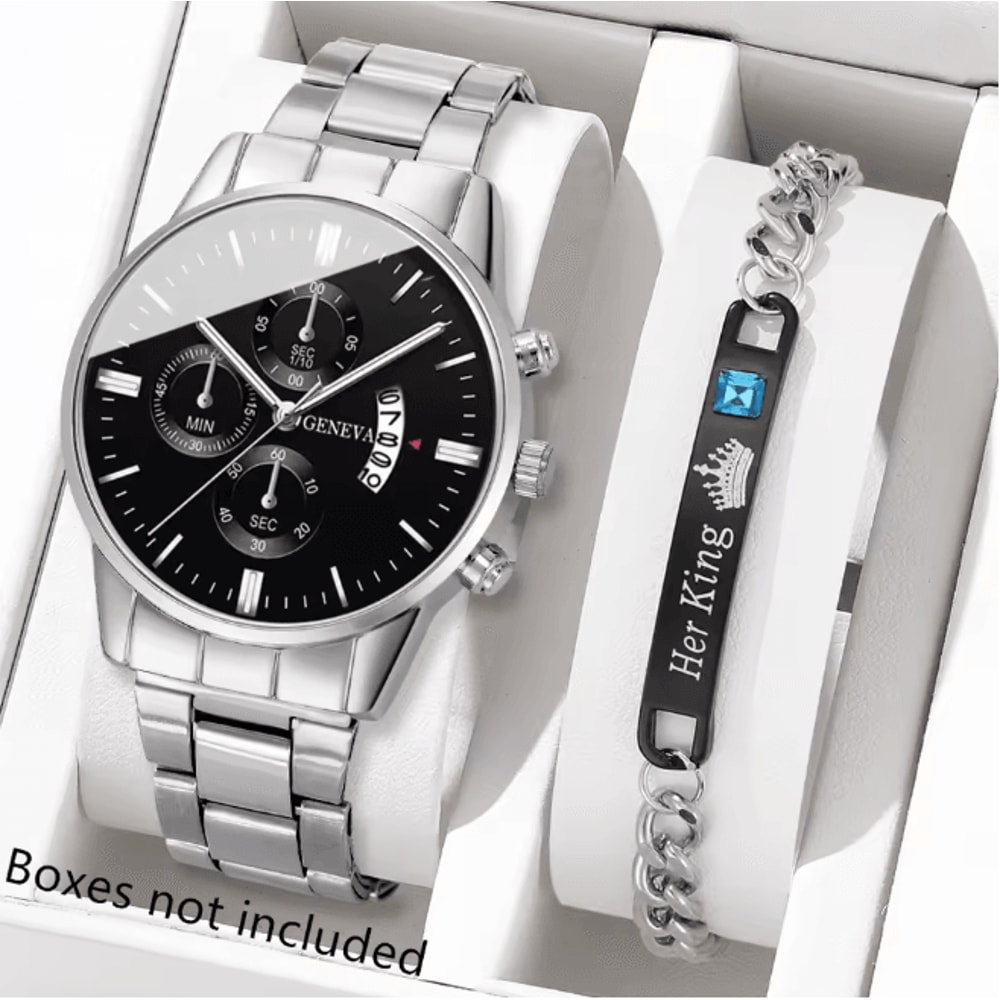 Stainless Steel Luxury Quartz Watch 7