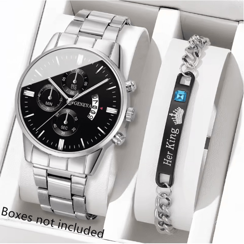 Stainless Steel Luxury Quartz Watch 7