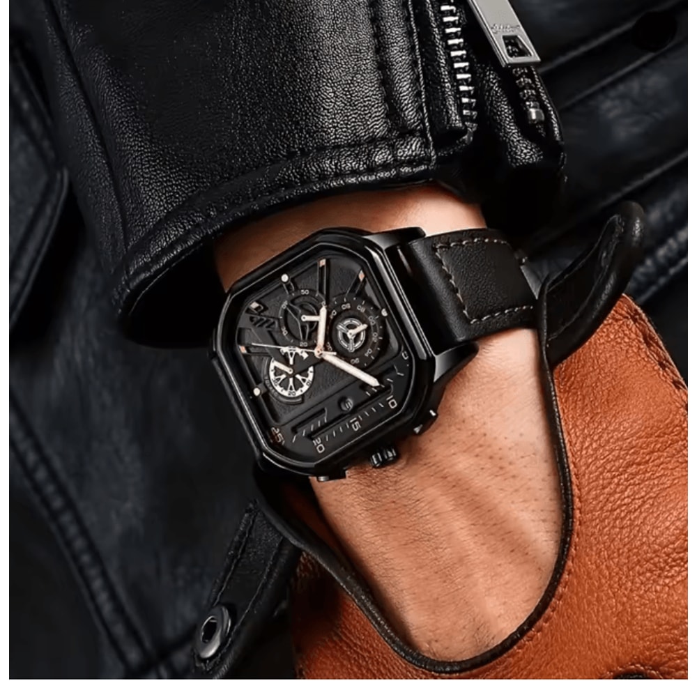 Square Dial Casual Mens Watch 2