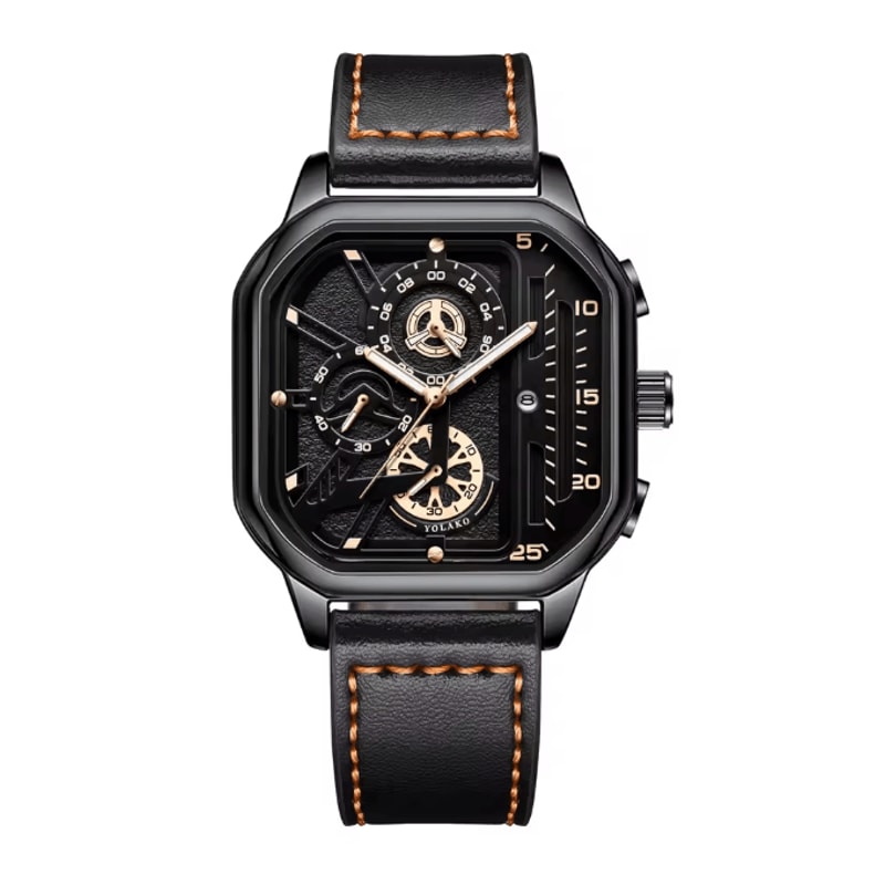 Square Dial Casual Mens Watch 4