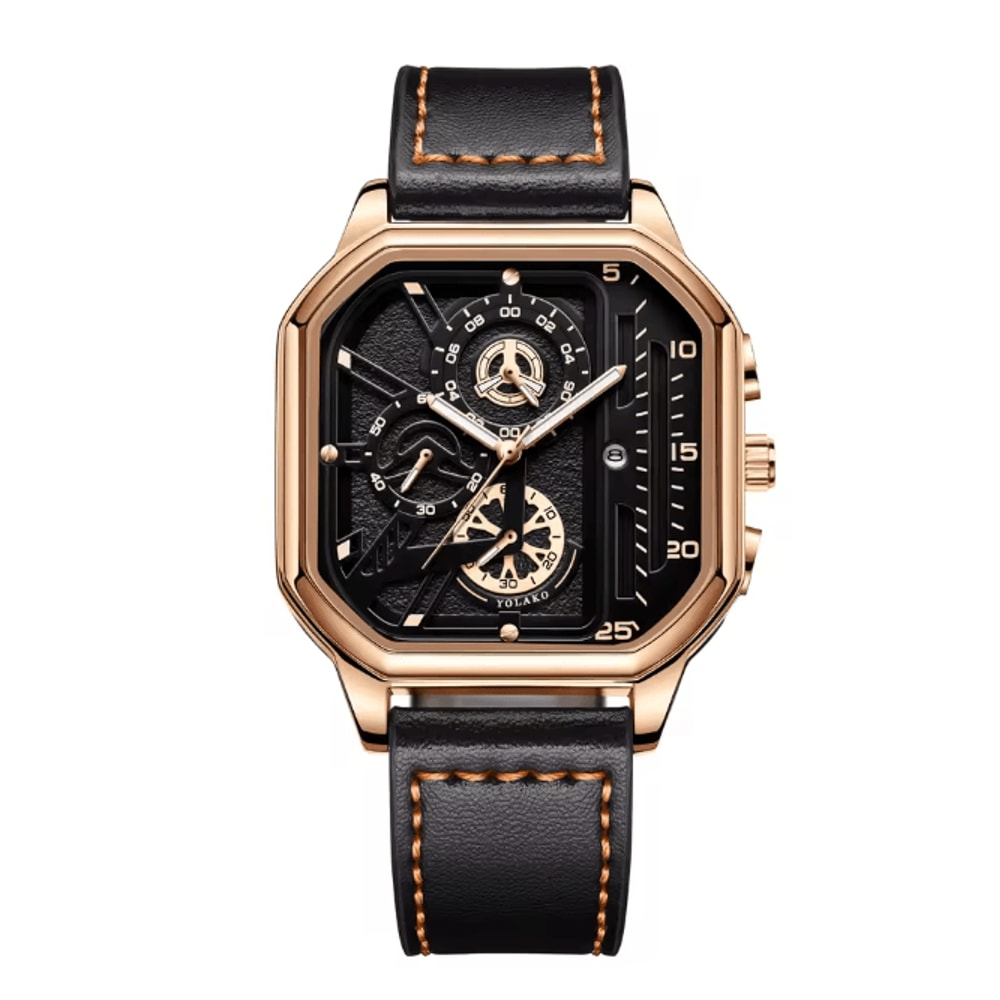 Square Dial Casual Mens Watch 6