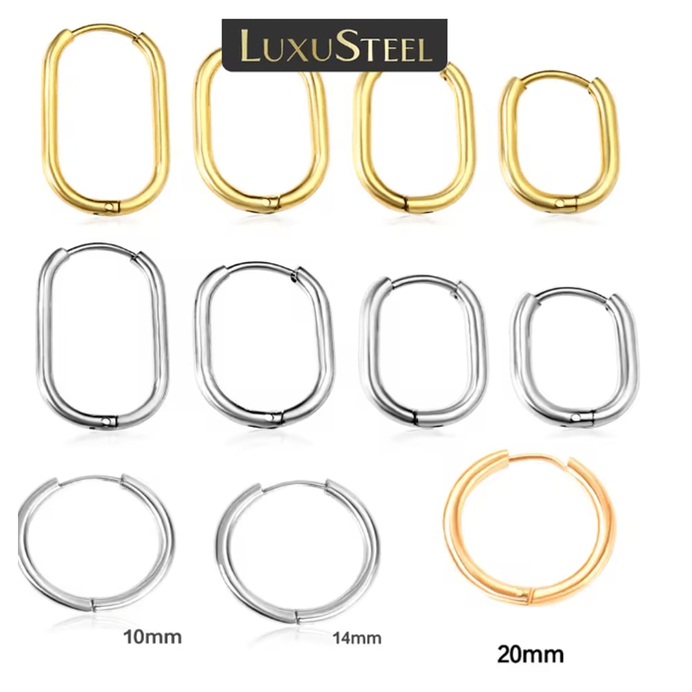 Simple U Shape Hoop Earrings 0