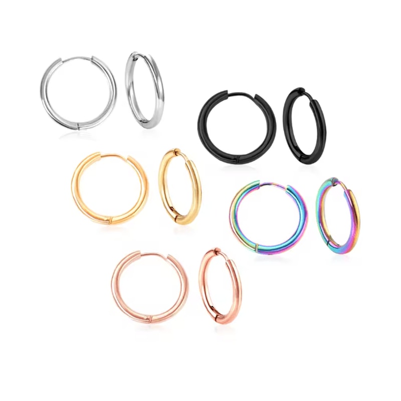 Simple U Shape Hoop Earrings 2