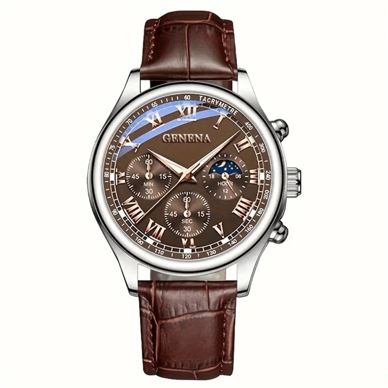 Geneva Elite Quartz Luxury Watch For Men 4