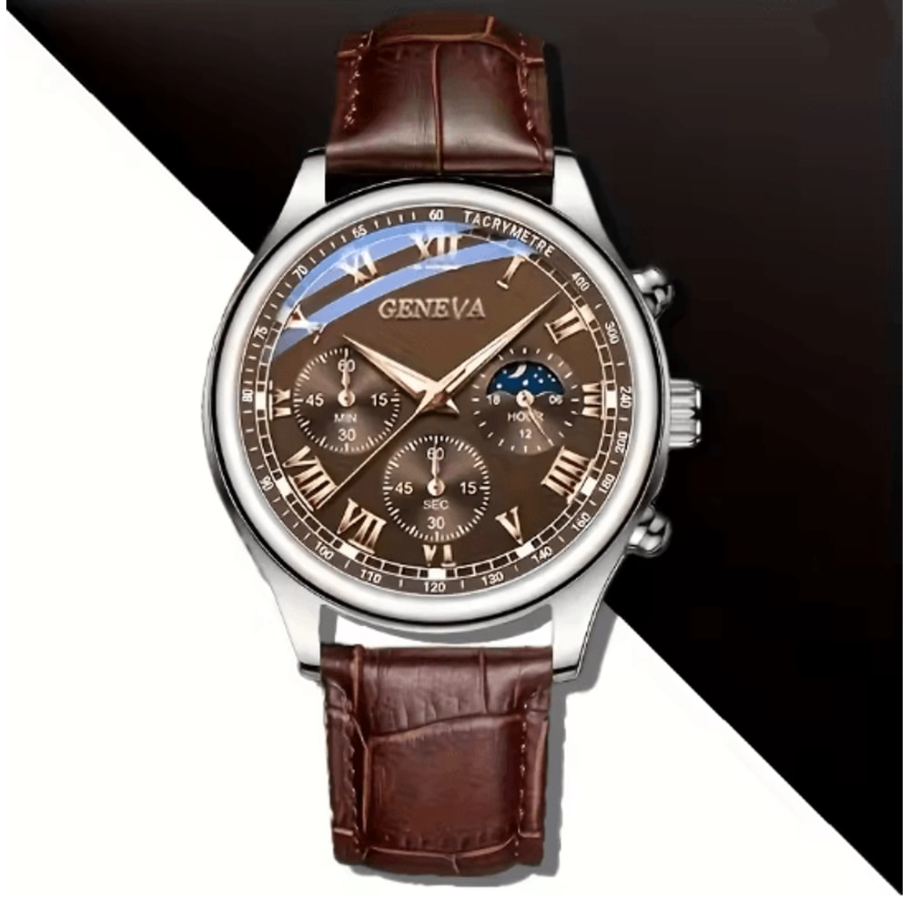 Geneva Elite Quartz Luxury Watch For Men 5