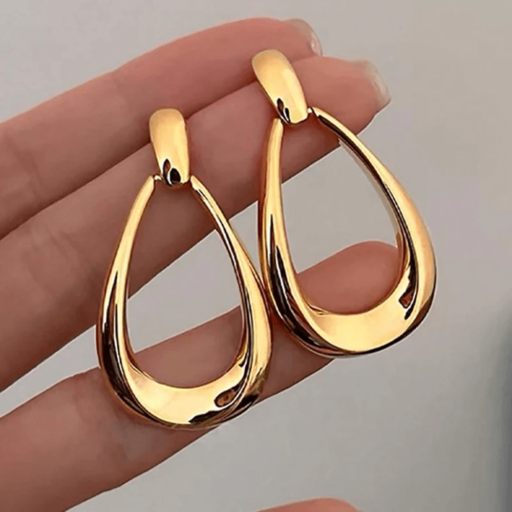 ParisLuxe Geometric Drop Earrings 2