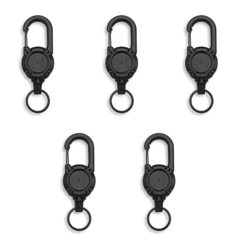 SteelGrip Retractable Carabiner Keychain 3