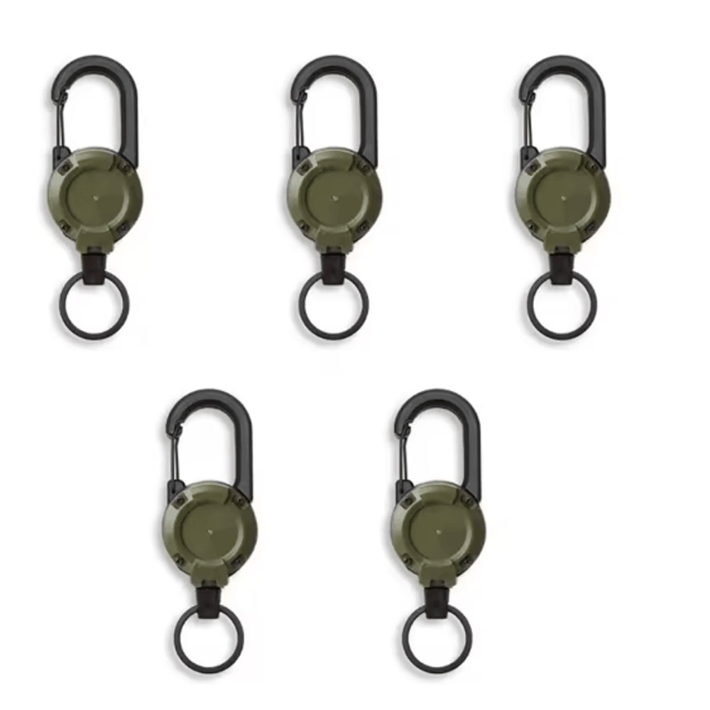 SteelGrip Retractable Carabiner Keychain 6