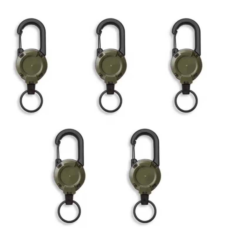 SteelGrip Retractable Carabiner Keychain 6