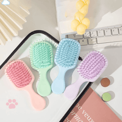 minisoft cartoon hair cushion brush