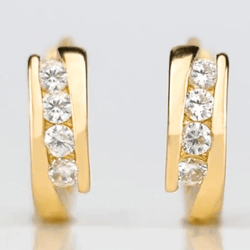 lumicurve gold hoop earrings