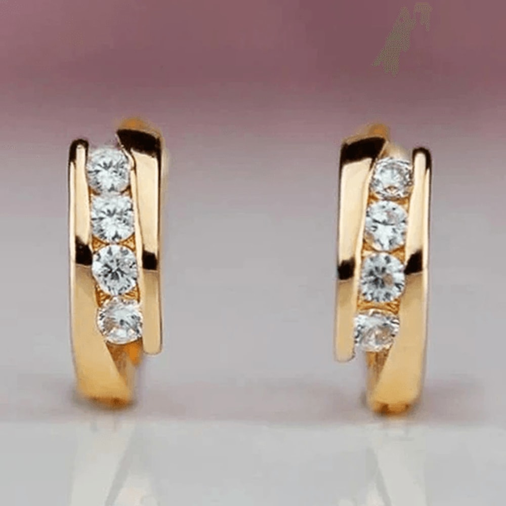 LumiCurve Gold Hoop Earrings 2