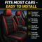 Universal Leather Car Seat Cover All Season Driver and Passenger Protection Pad