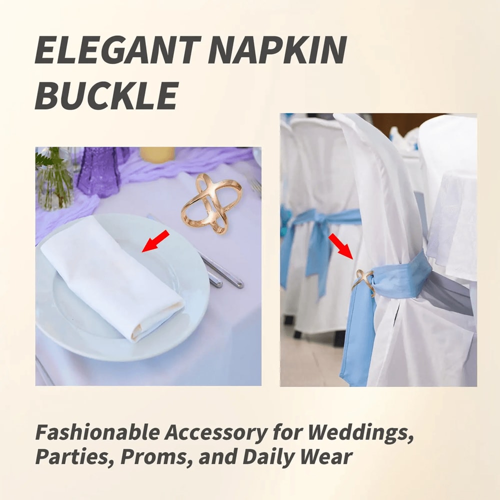 Elegant X Shape Scarf Clip 2