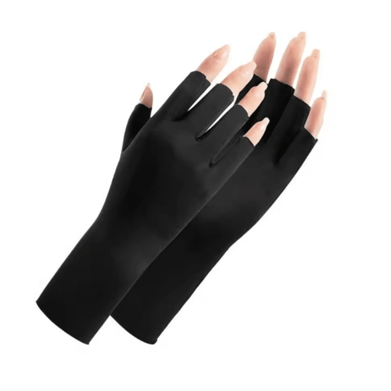 UV Protection Nail Art Gloves 10