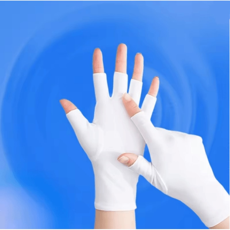 UV Protection Nail Art Gloves 12