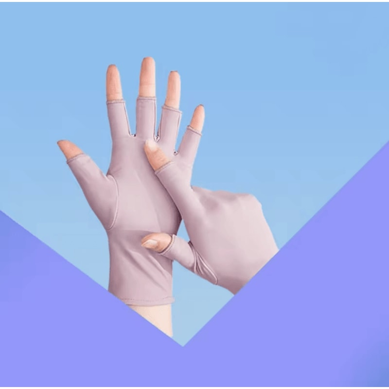 UV Protection Nail Art Gloves 14