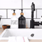 Black Kitchen Soap Dispenser Set 1