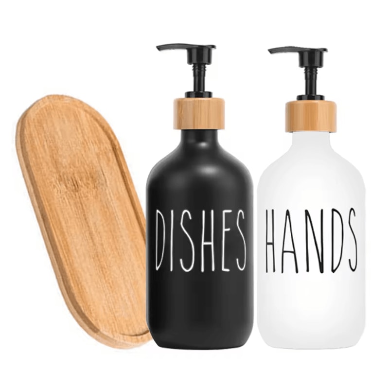 Black Kitchen Soap Dispenser Set 5