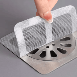 disposable shower drain hair catcher set