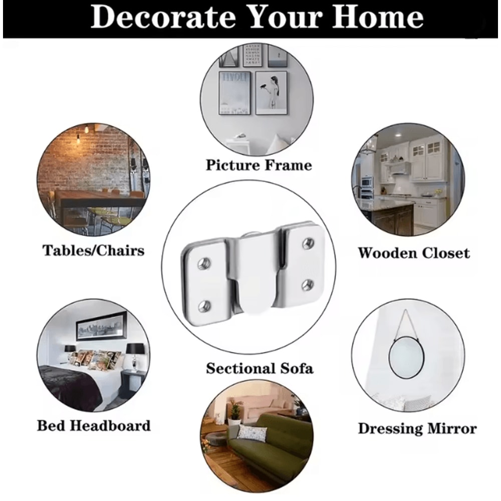 Flush Mount Interlock Picture Hanger Set 1