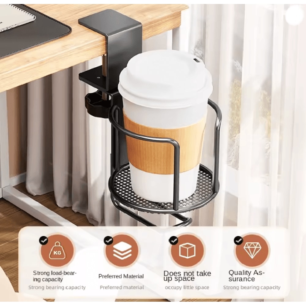 Desk Cup Holder And Headphone Hanger 1